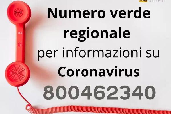 Numero regionale per emergenza Corona Virus